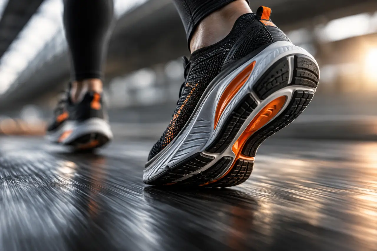 Chaussures de marche rapide : au-delà de 6 km/h, une semelle qui relance le pas