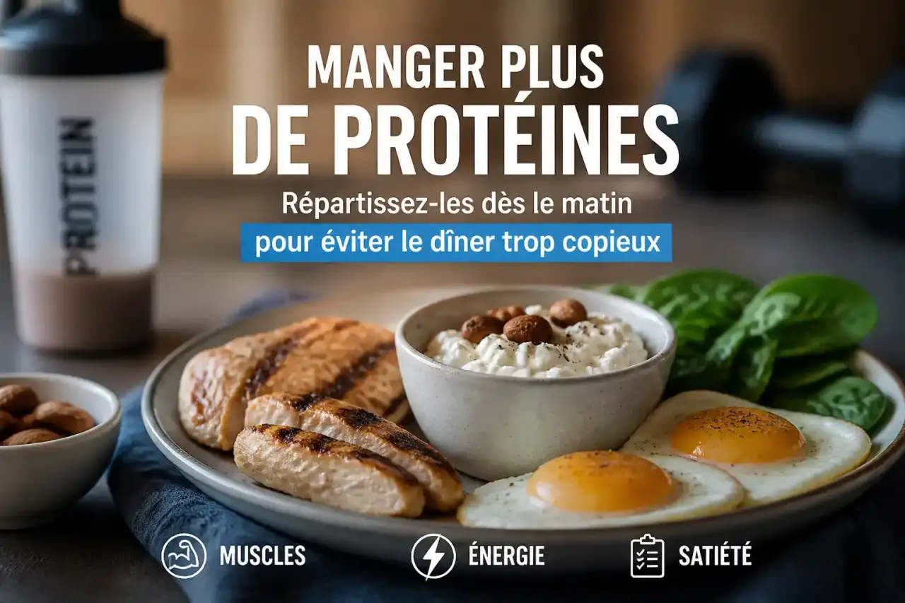 Manger plus de protéines : répartissez-les dès le matin pour éviter le dîner trop copieux