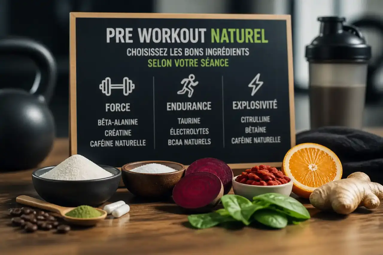 Pre workout naturel : choisissez les bons ingrédients selon votre séance