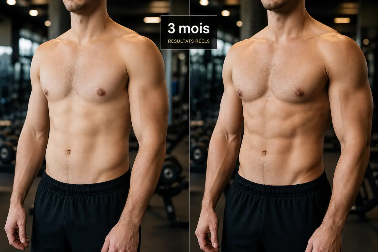 Musculation avant après : résultats réels et transformation physique en 3 mois