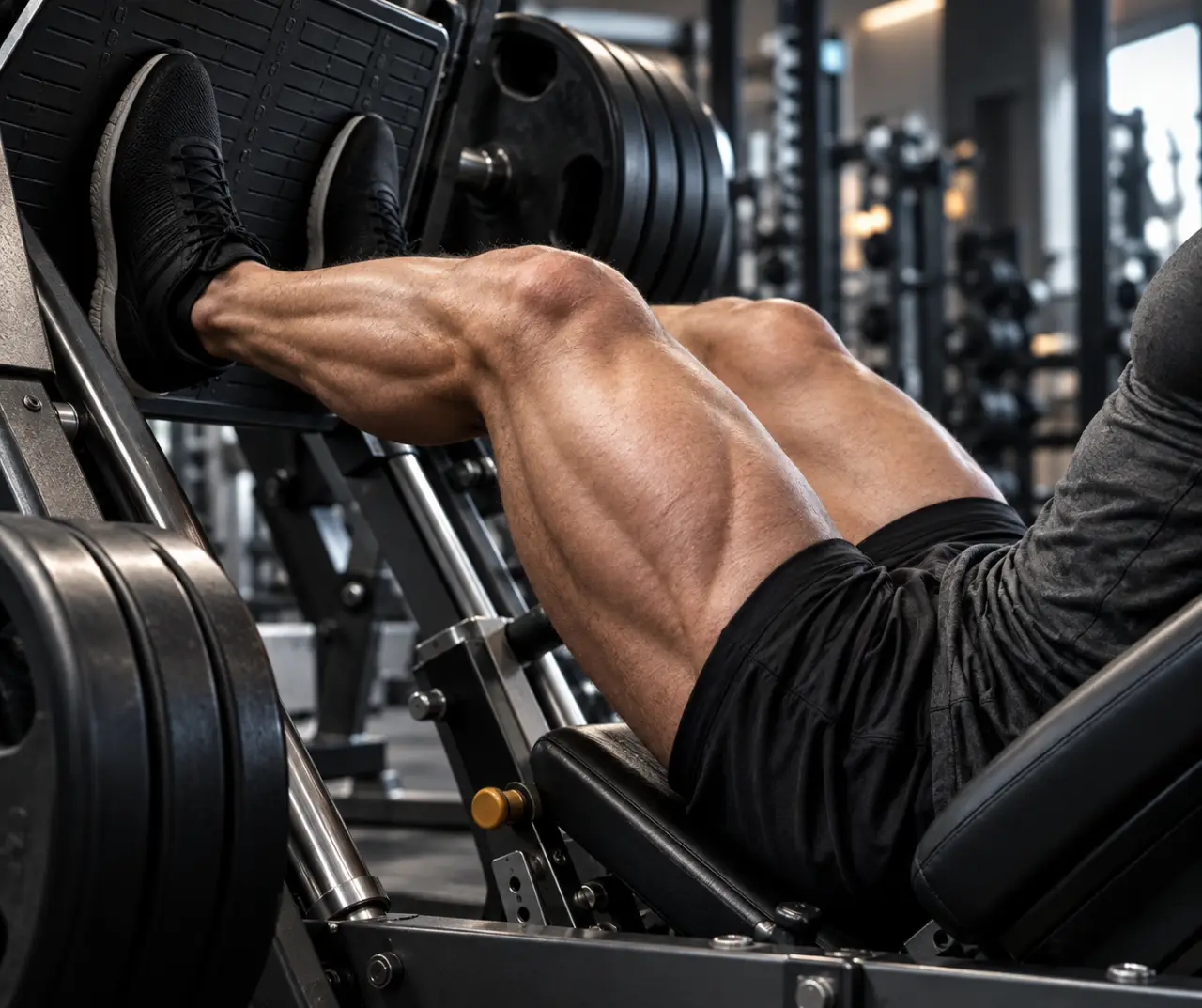 Machine de musculation pour les jambes : chargez les cuisses, pas les genoux
